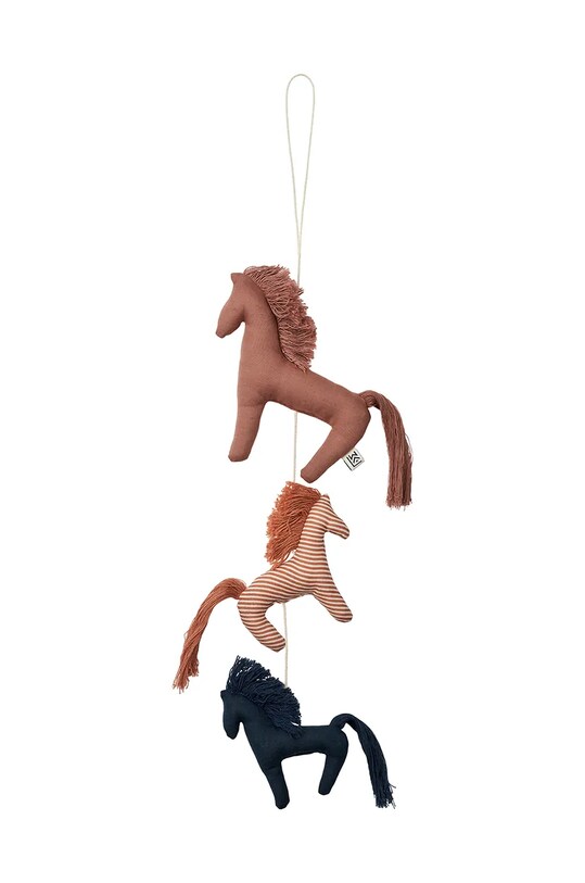 Liewood decorazione Waka Horse Mobile pacco da 3 LW18139 rosa AW24