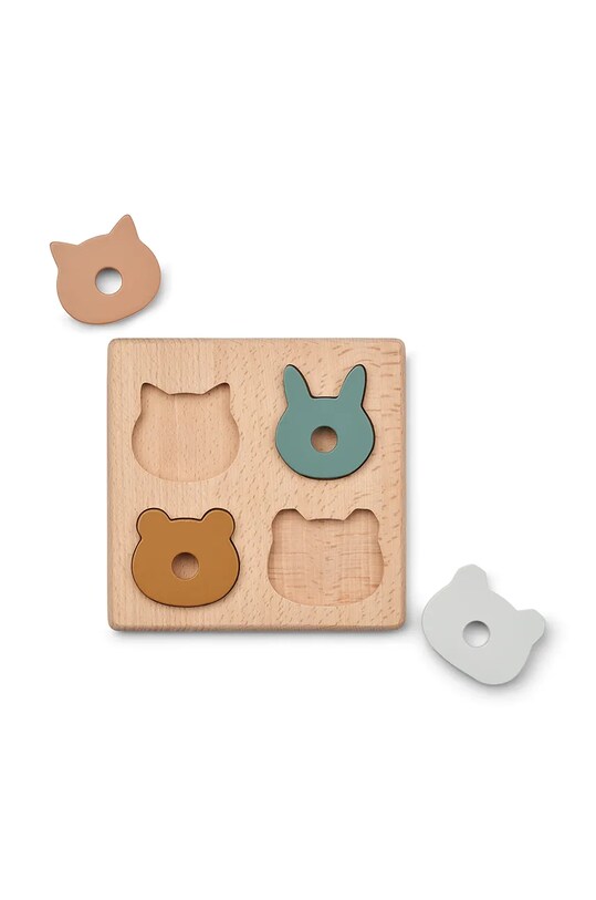 Liewood puzzle-uri din lemn Suki Puzzle bej LW18305