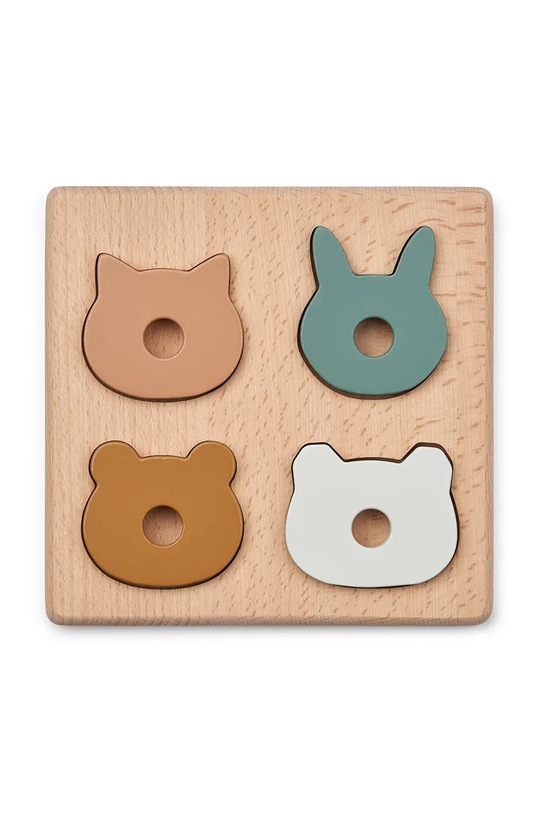 Liewood puzzle-uri din lemn Suki Puzzle LW18305 bej AW24