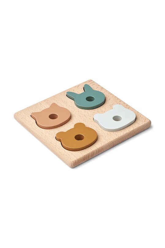 Băieți Liewood puzzle-uri din lemn Suki Puzzle LW18305 bej