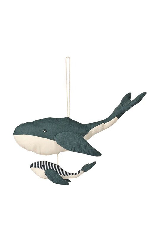 Chlapec Kolotoč nad postieľku Liewood Levy Whale Mobile LW18417 modrá