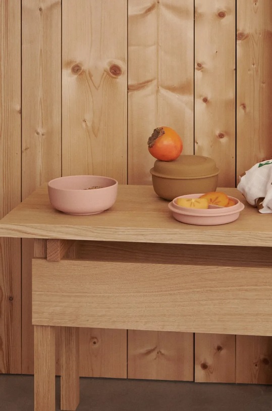 Chłopiec Liewood miska dla dzieci Serge Bowl LW18576 pomarańczowy