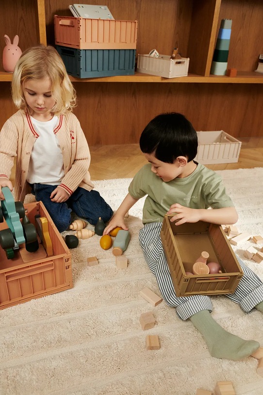 Кутия за съхранение Liewood Weston Storage Box M 2-pack (2 броя) розов LW14677