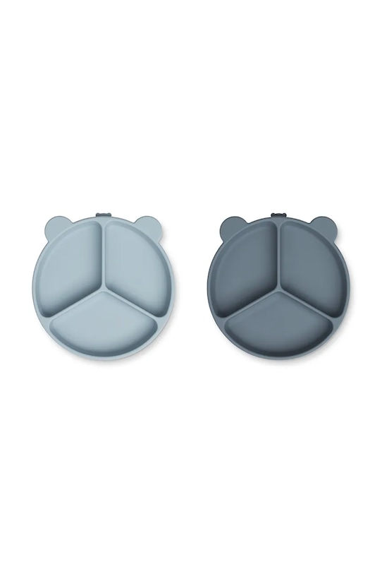 Chłopiec Liewood zestaw talerzy Stacy Divider Suction Plate 2-Pack 2-pack LW15122 niebieski
