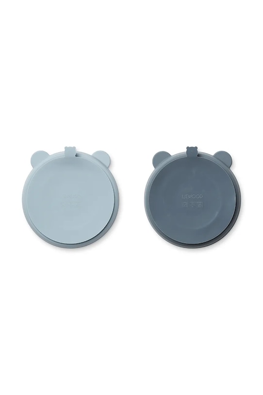Liewood zestaw talerzy Stacy Divider Suction Plate 2-Pack 2-pack niebieski LW15122