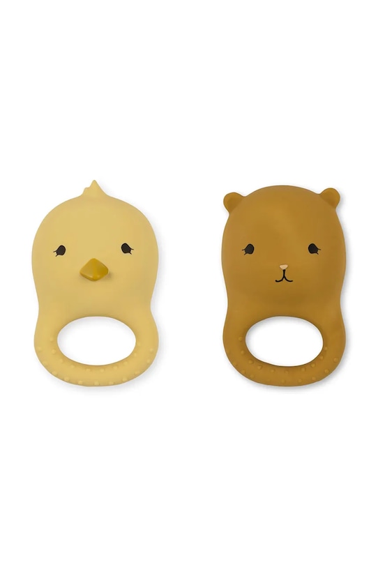 Žvakalice za bebe Konges Sløjd 2 PACK TEETHERS 2-pack 2-pack bež KS3354