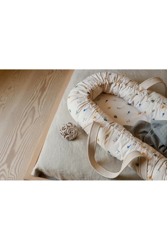 Liewood cocon pentru bebe Gro Printed Babylift LW14693 bej