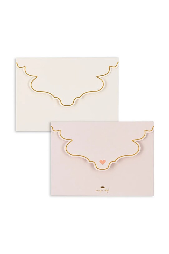 Konges Sløjd üdvözlőkártya GREETING CARDS FSC 6 db KS101380 bézs AW24