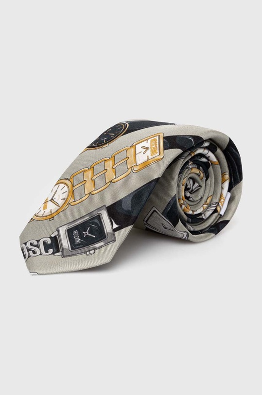 Moschino cravata de matase gri M5788.55059