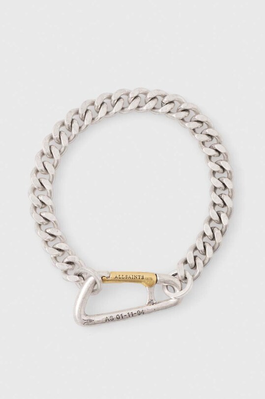 AllSaints bratara argintiu 477696MUL973
