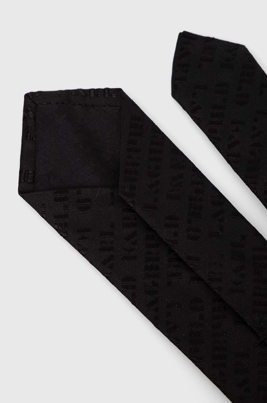 Karl Lagerfeld cravata de matase 543180.805100 negru AW24