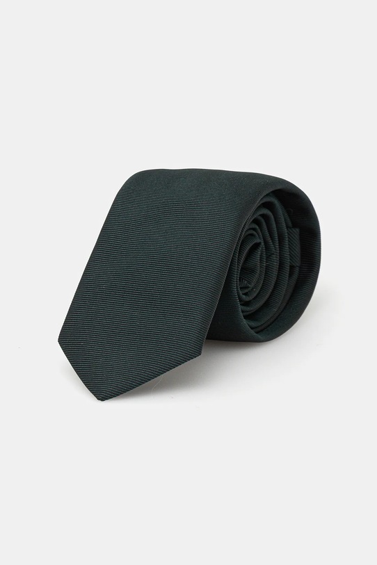 Шовковий галстук HUGO візерунок зелений 50520644