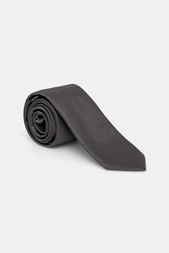 HUGO cravata de matase uni gri 50520644