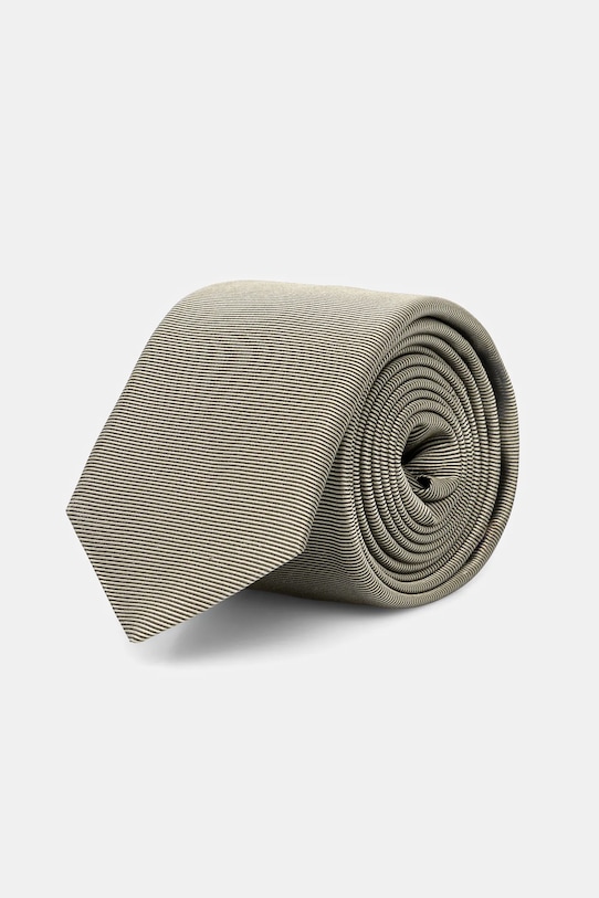 Галстук с добавлением шелка HUGO Tie cm 6 узор зелёный 50520644