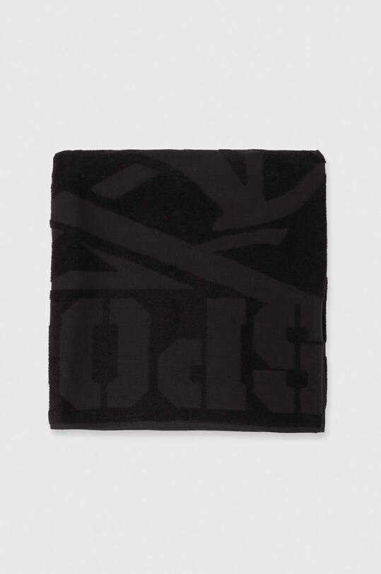 PLEIN SPORT prosop din bumbac 92 x 170 cm PS24TW02 negru AW24