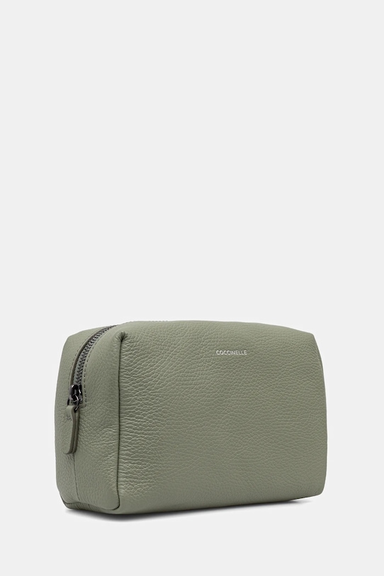 Coccinelle kosmetyczka skórzana MAN SOFT E5.MUK.95.G0.01 zielony AW25