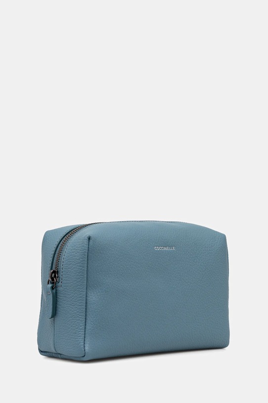 Coccinelle kosmetyczka skórzana MAN SOFT E5.MUK.95.G0.01 turkusowy AW25