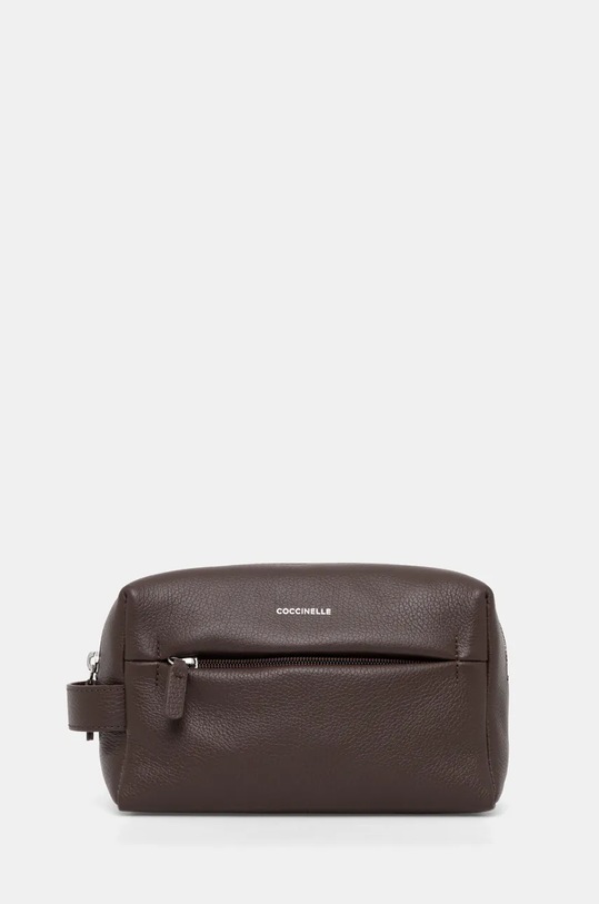 Kožená kosmetická taška Coccinelle MAN SOFT hnědá E5.MUK.95.G1.01.S