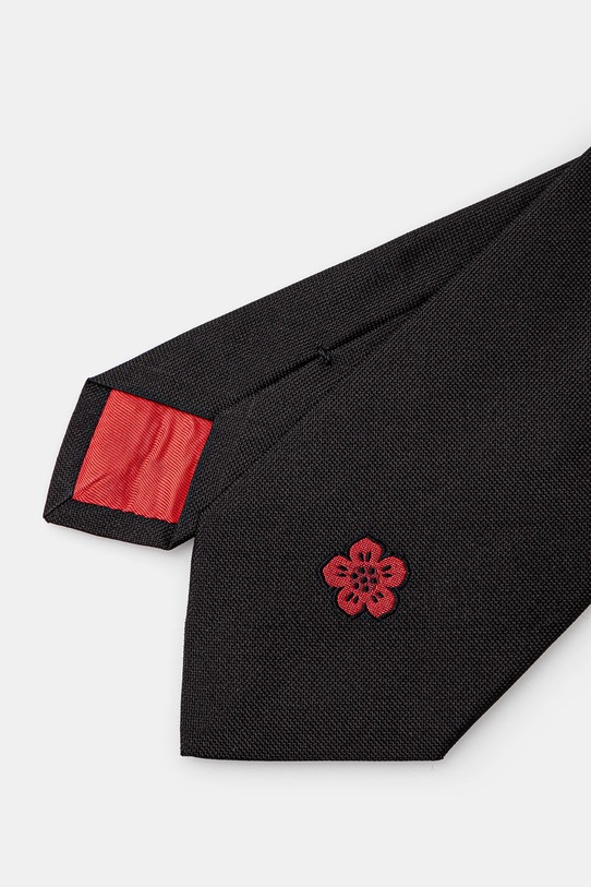 Hedvábná kravata Kenzo FE65CR010JCC.99 černá AW24