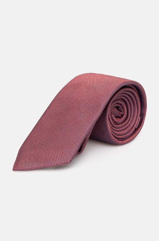 BOSS cravata de matase burgundia 50524013