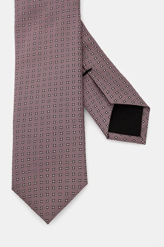 BOSS selyen nyakkendő 50524232 rózsaszín AW24