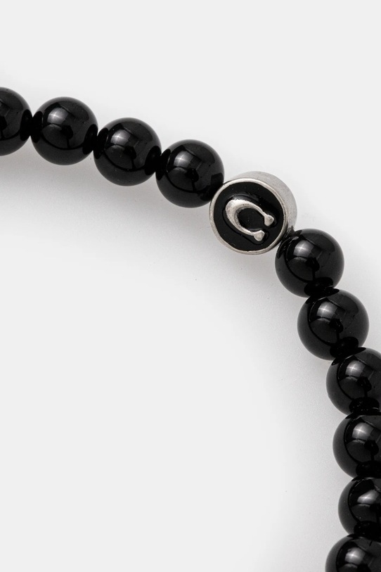 Coach bransoletka 470372SLV005 czarny AW24