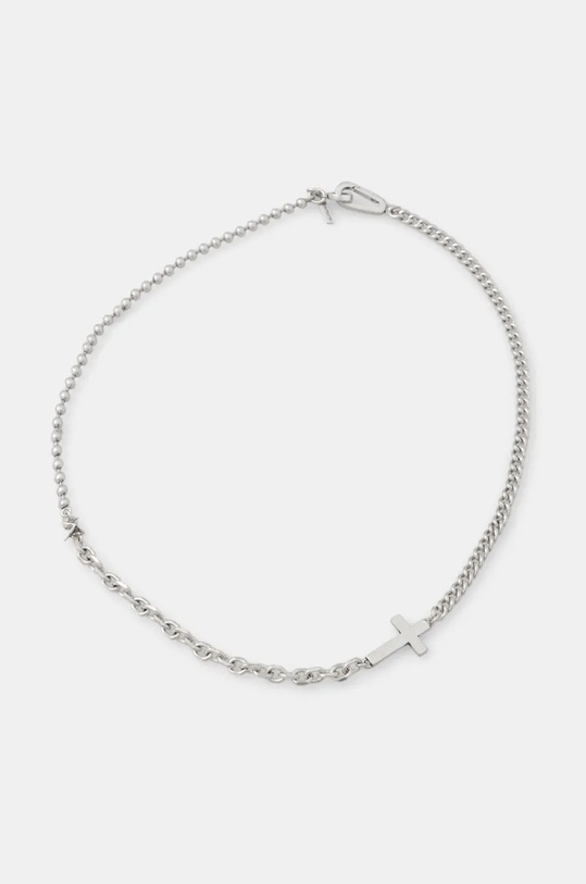 AllSaints naszyjnik srebrny 489691SLV041