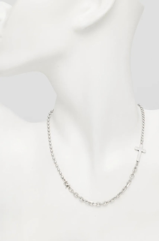 Akcesoria AllSaints naszyjnik 489691SLV041 srebrny