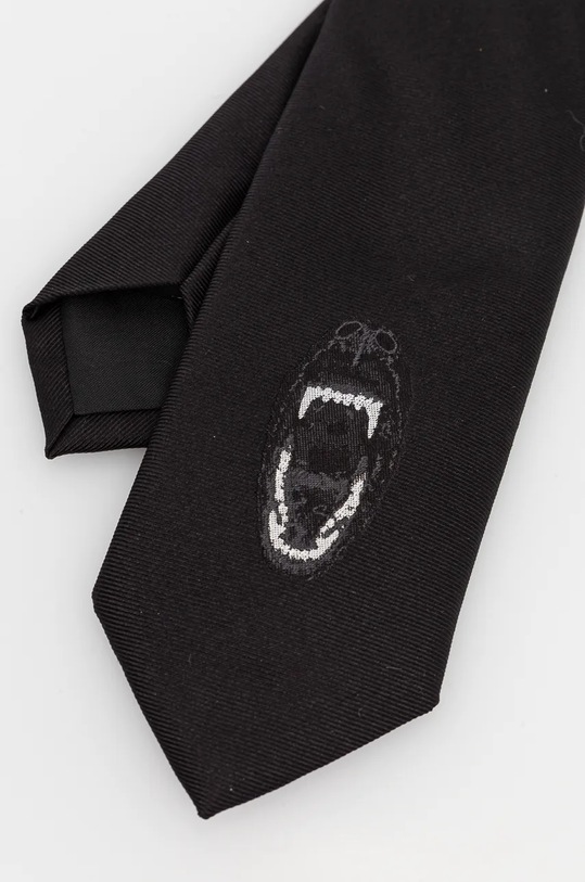 HUGO cravatta in seta 50528058 nero AW24