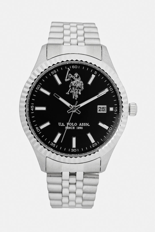 U.S. Polo Assn. zegarek DAMIAN srebrny USP4991BK