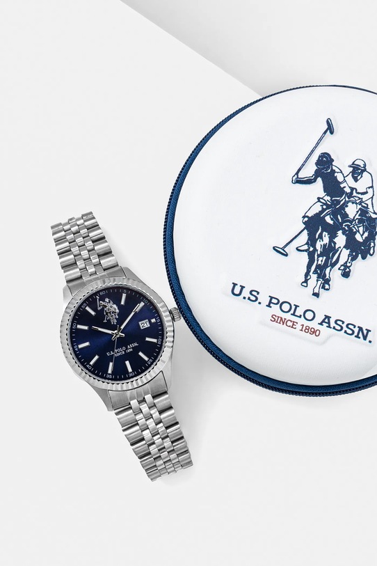 Akcesoria U.S. Polo Assn. zegarek DAMIAN USP4992BL srebrny