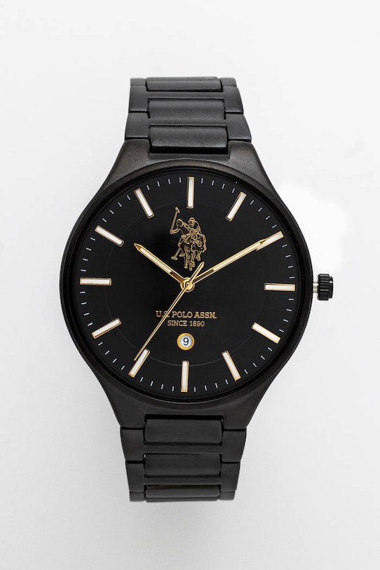 Hodinky U.S. Polo Assn. JORDAN čierna USP7185YG