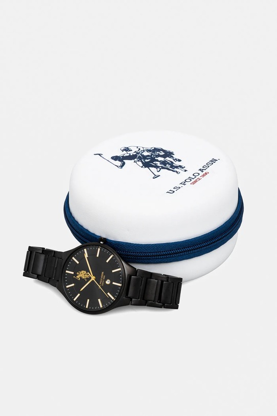 Hodinky U.S. Polo Assn. JORDAN čierna USP7185YG