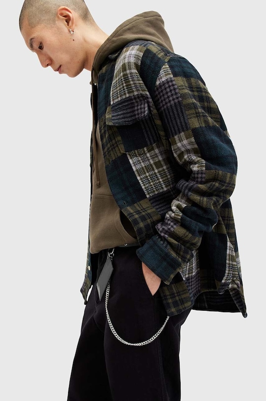 Kožni etui za kartice AllSaints MAKOTO CHAIN CARD HO M169XB