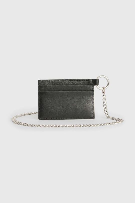 Kožni etui za kartice AllSaints MAKOTO CHAIN CARD HO M169XB crna AW24