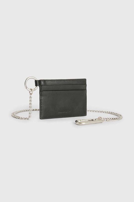 Аксессуары Кожаный чехол на карты AllSaints MAKOTO CHAIN CARD HO M169XB чёрный