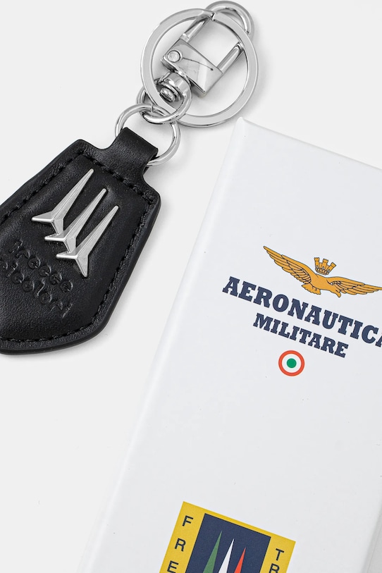 Брелок Aeronautica Militare AM167 чёрный AW24