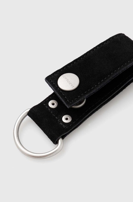 Kľúčenka Carhartt WIP Suede Keyholder I033628.89XX čierna AW24