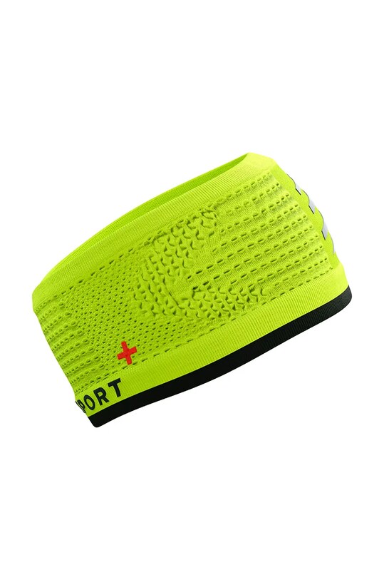 Compressport opaska na głowę On/Off Flash Fluo zielony XBNU177