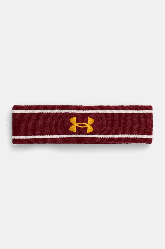 Under Armour bentita pentru cap burgundia 1373118