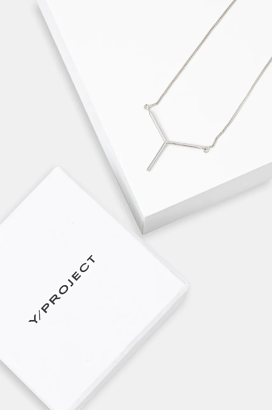 Y/Project naszyjnik MINI Y NECKLACE 640NE001 srebrny AW24