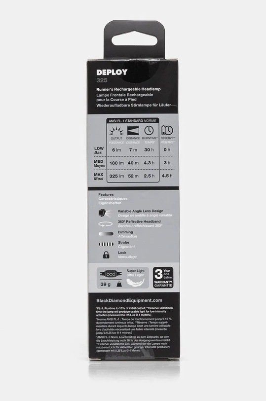 Doplnky Baterka do čelovky Black Diamond Deploy 325 BD620693 sivá