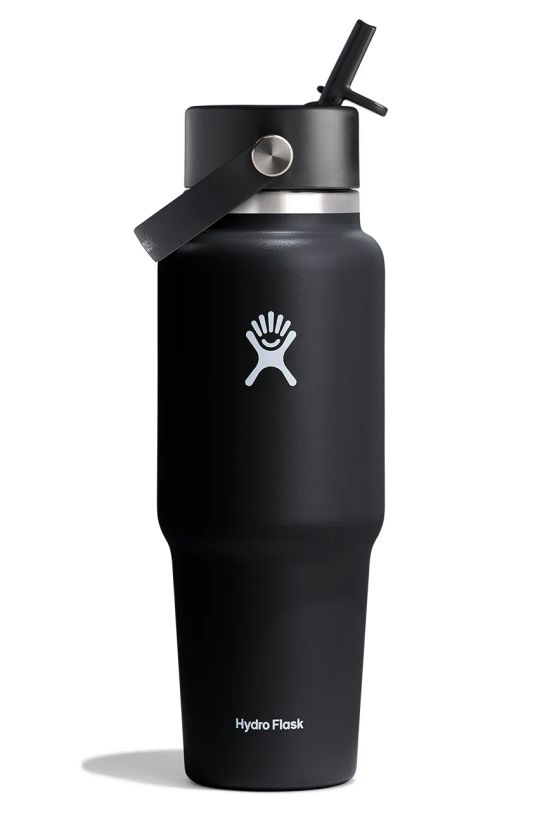 Термобутилка Hydro Flask 32 Oz Wide Flex Straw Travel Bottle черен WT32BFS001