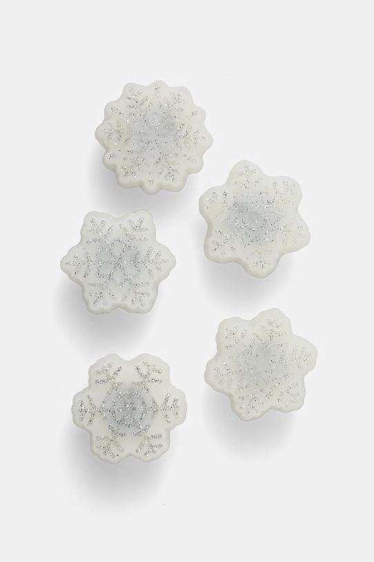 Crocs przypinki do obuwia LED Winter Night Snowflake 5-pack 10012176 biały AW24