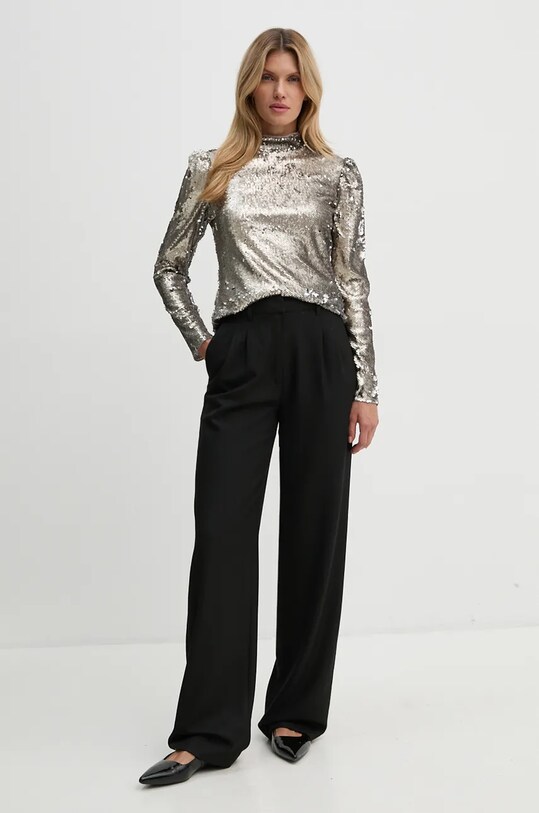 Блузка Bruuns Bazaar MoeaBBAniqa blouse BBW4155 срібний AW24