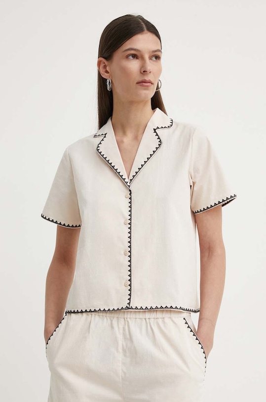 Bavlnená košeľa Résumé BeatriceRS regular béžová 121901184