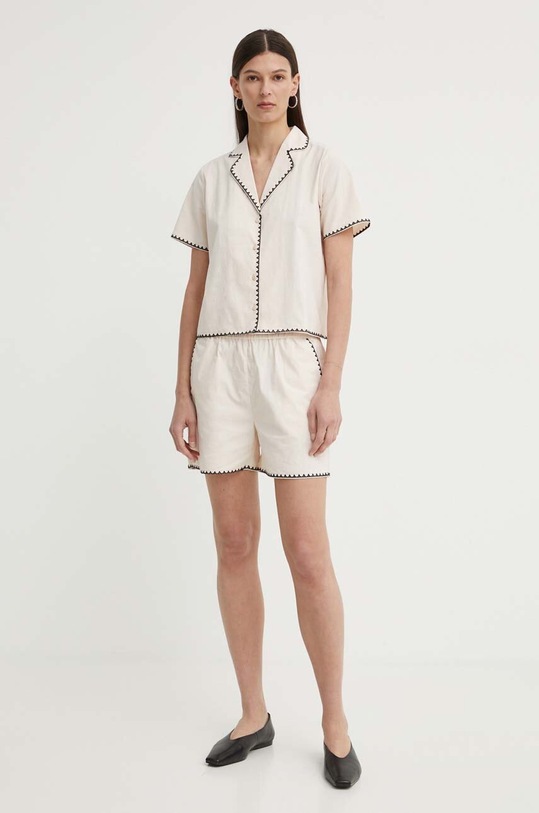 Bavlnená košeľa Résumé BeatriceRS 121901184 béžová AW24