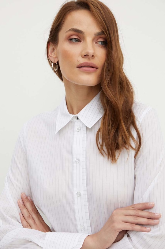 Pamučna košulja BOSS regular bijela 50520677