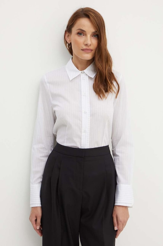 Pamučna košulja BOSS bijela 50520677