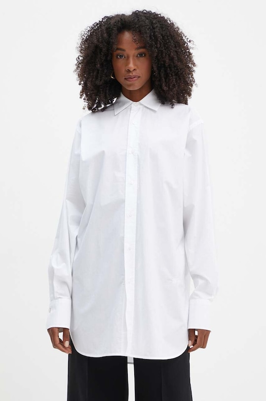 BOSS koszula bawełniana 50521545 biały AW24